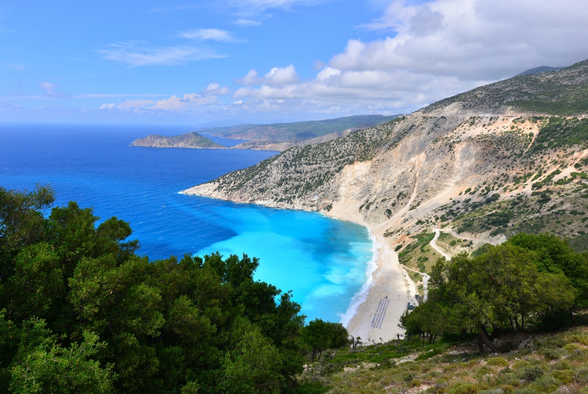  Myrtos beach in Kefalonia island