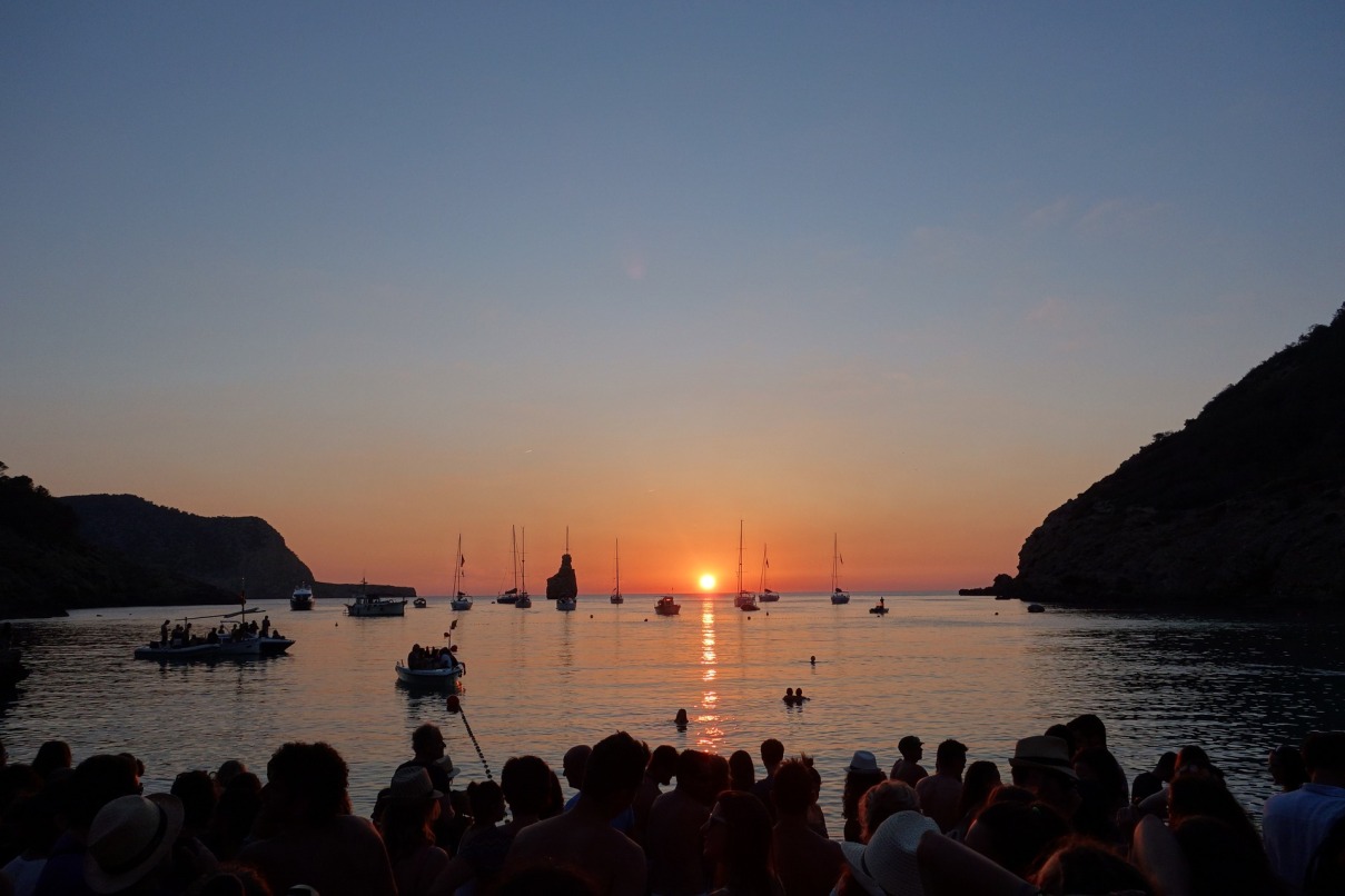 Ibiza sunset panorama