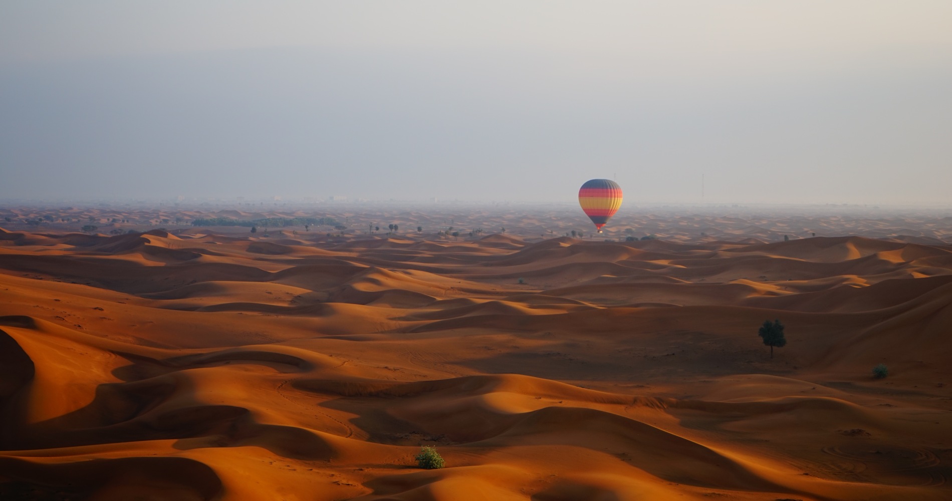 hot Air Balloon Flight over the Dubai desert