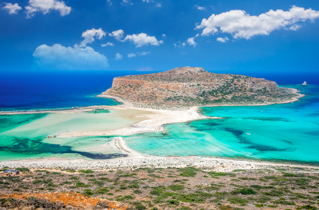 blue lagoon in crete
